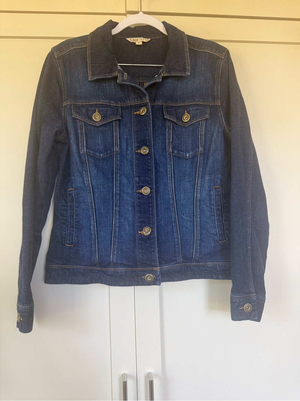 Cabi Casual Dark Blue Denim Jacket - Women's Jean Jacket